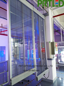 Pantalla LED de interior al aire libre transparente de vidrio para publicidad (P3.9, P5)