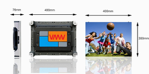 Panel de pantalla LED interior a todo color de acceso posterior frontal 400 x 300 mm (P1.25, P1.56, P1.667, P1.923)